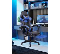 Neo GTB Gaming Chair with Massage & Footrest in Blue Neo Blue