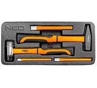 NEO hammer and cold chisel set 5 parts, inlay drawer, cold chisel 10