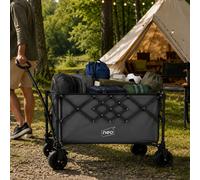 Neo Heavy Duty Folding Wagon Cart 300L Collapsible Trolley Adjustable Handle