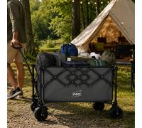 Neo Heavy Duty Folding Wagon Cart 300L Collapsible Trolley Adjustable Handle