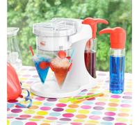 Neo Ice Snow Cone Slushie Slushy Slush Cold Shaver Maker Ice Scraper Drinks Cocktail Machine Electric Crusher Dispenser with 4 Straws & 4 Cups