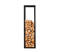 Neo Large Black Firewood Log Rack Storage 150x40x25cm Holder Metal Shelf Stand Tall Steel