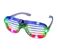 NEO+ LED PARTY GLASSES. BLINKING, FLASHING, FUNNY LED GLASSES, LIGHTS, OUTFIT, COSTUME ACCESSORIES (MULTICOLOUR SHUTTER)