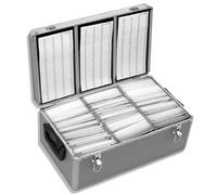 Neo Media 1 X Aluminium CD or DVD Storage Box with Sleeves Holds Upto 420 disks