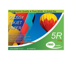 Neo Media 5R 210 g 30 Sheets Photo Gloss Paper - White
