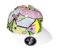 Neo Memphis Colour in Hat Kids 3 to 12 Years - Colour Your Own Snapback Hat Girls Boys & Fabric Pens - Fun Party Activity, Craft Gifts