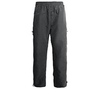 NEO Mens Thermal Fleece Lined Trousers, Super Soft Casual Camouflage Cargo Combat Elasticated Waist Full Length Regular Fit Work Smart Men Bottoms Pants, Charcoal Grey3XL
