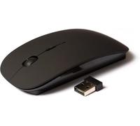 NEO+ Mini Wireless Optical Mouse - USB Receiver Connection, 2.4 GHz, Compatible with Windows XP/Vista/10/7/Macintosh/OS - Black MATT