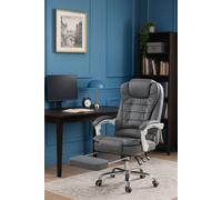 Neo Office Recliner Chair With Footrest & Massage Function in Dark Grey Neo Dark Grey