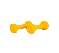 Neo Pair of prene Dumbbells Weights - Solid Iron Construction in Yellow | Size: 1kg Neo Yellow 1kg