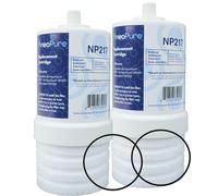 Neo-Pure NP217 Water Filter Compatible With Aqua-Pure™ AP217 / AP200 Filters, including Carbon Replacement Cartridges and Replacement Square cut O-rings. (2pack)