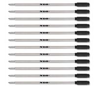 NEO+ Quality Ballpoint Pen Refills, Medium Point, Compatible with Cross Pen, 8513 (12 x Black Ink)