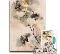 Neo-Rinpa Ginkgo Reverie No. 04 - Japanese Bo Jigsaw Puzzle, 1000 Piece | A January leisure activity during winter downtime for calm focus.