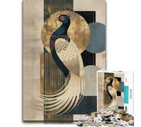 Neo-Rinpa Imperial Pheasant No. 18 - Japanese Jigsaw Puzzle, 1000 Piece | Adult puzzle challenge on Sunday afternoons for patient puzzling.