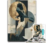 Neo-Rinpa Osprey No. 12 - Japanese Decorative Jigsaw Puzzle, 500 Pieces | Puzzle for Adults: adult home pastime on quiet evenings.