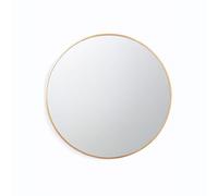 Neo Round Metal Frame Wall Mirror Float Glass HD Reflection Anti-Rust Moisture-Proof Wall Mounted Bathroom Bedroom Hallway Living Room Vanity Gold, 80cm
