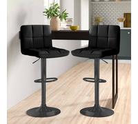Neo Set of Two Cuban Bar Stools with Black Leg Neo Black