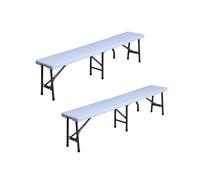 Neo Bench Set Folding Chairs Indoor Outdoor Garden Plastic Table Portable BBQ