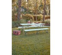 Neo Set Of Two Indoor Outdoor Garden Plastic Folding Benches Neo White One Size
