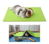 NEO SOLVO Fleece Playground for Guinea Pig and Rabbit - All in One, it's a Blanket, a Giant Tunnel, a House, a Cushion and a Bed - 70cm x 140cm - Green