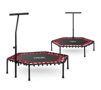 Neo-Sport Fitness Trampoline with Handle 127 cm - Hexagonal Red