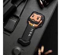 NEO Tactical Gear John Wick PEW Dispenser PVC Rubber Morale Patch - Hook Backed with Loop Attachment Piece That Can Be Sewn On