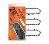 NEO-TEC 20 Inch Chainsaw Chain 0.325" Pitch, 0.050" Gauge, 80 Drive Links Fits 445, 450, 460 RANCHER and More - M80 (3 Chains)