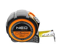 Neo Tools 5 Meters Tape Measure Quick Stop Button Magnetic Tip - Metric Only