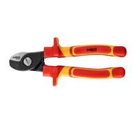 NEO TOOLS Cable Pliers 160 mm VDE, Polished, Two-Component Handle, CRV Steel, Approved for Working Under Voltage up to 1000 V, TÜV Certificate