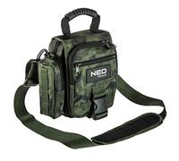 NEO TOOLS Camo Tool Bag for Craftsmen, Camouflage Look, Foldable, Adjustable Shoulder Strap, 100% Polyester, 4 External Pockets, 4 Interior Pockets, Clip Closure, Sturdy Zips, Camouflage