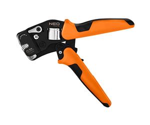 NEO TOOLS Crimping Pliers for Crimping ferrules, CRV Steel, Length 230 mm, self-Adjusting 0.08-16 mm2, AWG 26-5, 2-Component Handle TPR+ABS, Size Manual Gearbox, Cable end Screw
