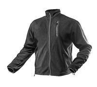 NEO TOOLS Graphite Grey Fleece Jacket, Outdoor Activities and Leisure, Breathable Fabric, Practical Pockets, Grey, XXL