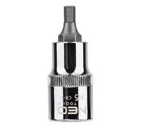 NEO TOOLS Hex Bit on Attachment Bit - Professional Hex on Shaft - Size 1/2 Inch Length 55 mm - Made of High-Strength Chrome Vanadium Steel (CRV) - 1/2 Inch Socket with Hex Bit - H5