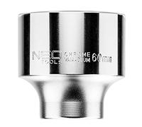 NEO TOOLS Neo 08-341 Hexagonal Attachment 3/4 Inch, 60 mm, CRV Steel, DIN3124, TÜV Certificate M+T