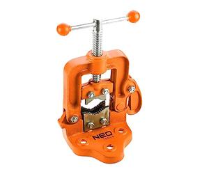 NEO TOOLS Pipe Vise - Range from 10-60 mm - Hydraulic Vise - Heavy Duty Clamping - Hardened Jaws with grooved Inner Side - Hardened Steel