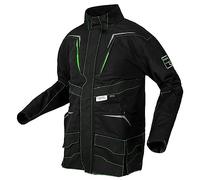 NEO TOOLS Premium PRO Protective Work Sweatshirt - Men's Sweatshirt - Front Zipper - Safety - Workwear - Reflective prints - Autumn and winter work sweatshirt - 100% Cotton - Sizes S - XXXL (M)