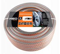 NEO TOOLS Pro Garden Hose 3/4 Inch, 50 m Length, 6-Layer | UV-Resistant, Flexible Hose, Twist Protection - Water Hose Made of First PVC with Anti-Algae Interior