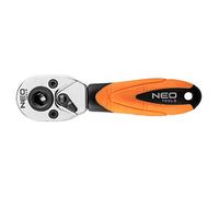 NEO TOOLS Professional Reversible Ratchet 72 Teeth 1/4 Inch Drive Combination Ratchet for Bits and Sockets