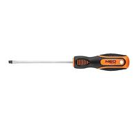 NEO TOOLS Screwdriver - Dimensions 4.0 x 100 mm - Made of high Quality CRV Steel - with Magnetic tip - Ergonomic Handle - Screwdriver - with Thumb Rest