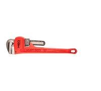 NEO TOOLS Stillson Pipe Wrench 300mm Range 55mm 12" Weight 0.94kg Ductile Iron Housing Jaws Forged Ground Serrated Worm Mechanism