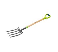 Neo Tools Verto Digging Fork 4 Teeth Wooden Handle With Plastic Grip