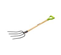 Neo Tools Verto Universal Fork 4 Teeth Wooden Handle With Plastic Grip