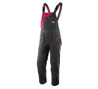 NEO TOOLS Women's X Work Dungarees, Black and Pink, M