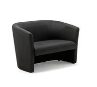 dynamic Twin Tub Reception Sofa 2 Seater with Armrest Neo Black