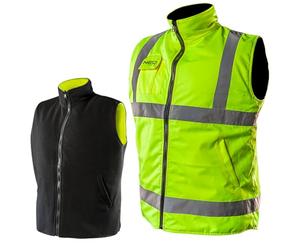 NEO Visibility Fleece Reversible Waterproof Body Warmer Gilet Waistcoat (L)