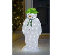 Neo White 100 LED Snowman Figure 55cm Light Up in Cool White Neo Cool White