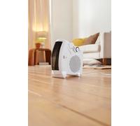 Neo White Electric Fan Heater 2000W Portable Floor or Upright Neo White