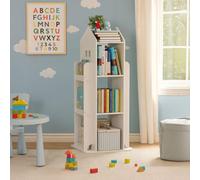 Neo White House Shaped 360 Rotating Kid's Freestanding Bookshelf