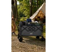 Neo XL Heavy Duty Folding Wagon Cart 300L & Adjustable Handle in Grey Neo Grey
