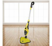 10 in 1 1500W Neo Hot Steam Mop Cleaner Floor Carpet Window Washer Hand Steamer With 2 Pads (Yellow and Black)